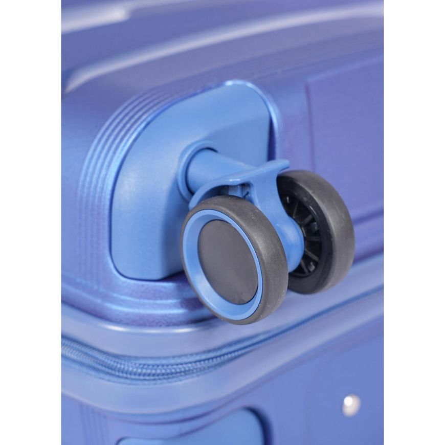 Валіза жорстка 105/115L L V&V Travel Metallo H8023-75Blue
