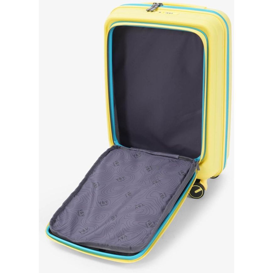 Валіза жорстка 40L S V&V Travel Urban H8026-55FPYellow
