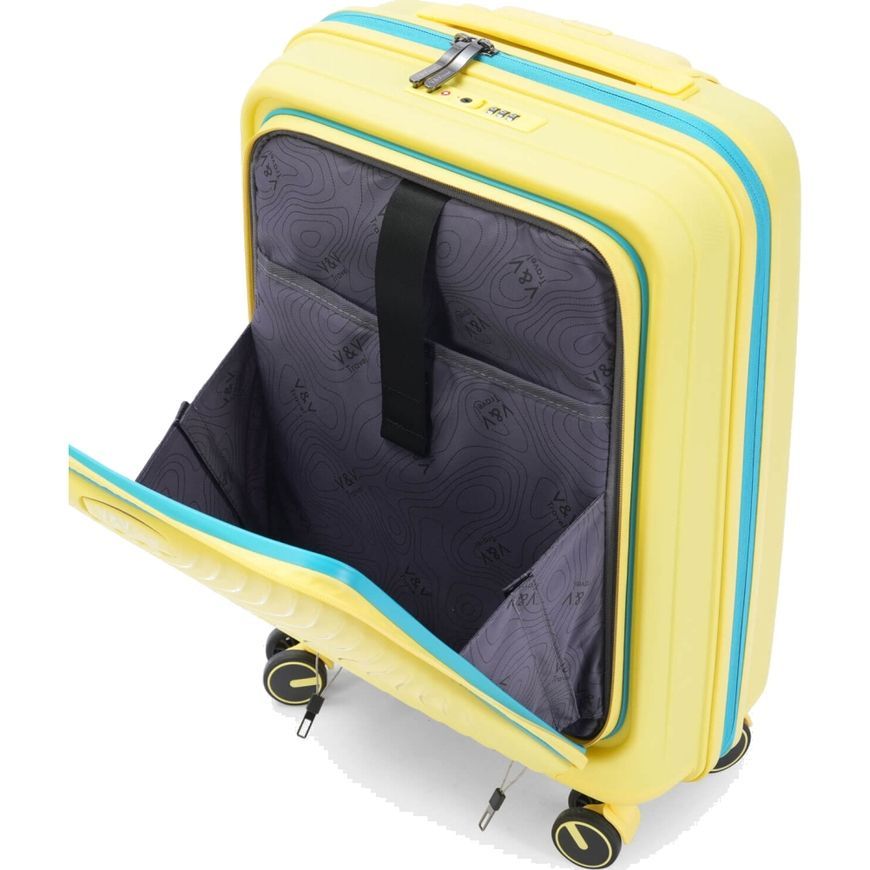 Валіза жорстка 40L S V&V Travel Urban H8026-55FPYellow