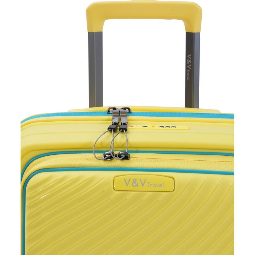 Валіза жорстка 40L S V&V Travel Urban H8026-55FPYellow