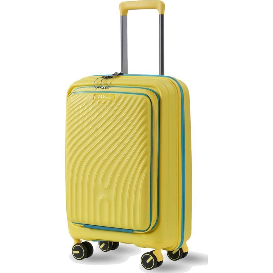 Валіза жорстка 40L S V&V Travel Urban H8026-55FPYellow