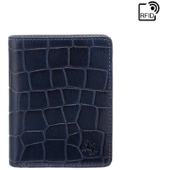Bi-Fold Wallet Visconti Caiman CR91 BLUE