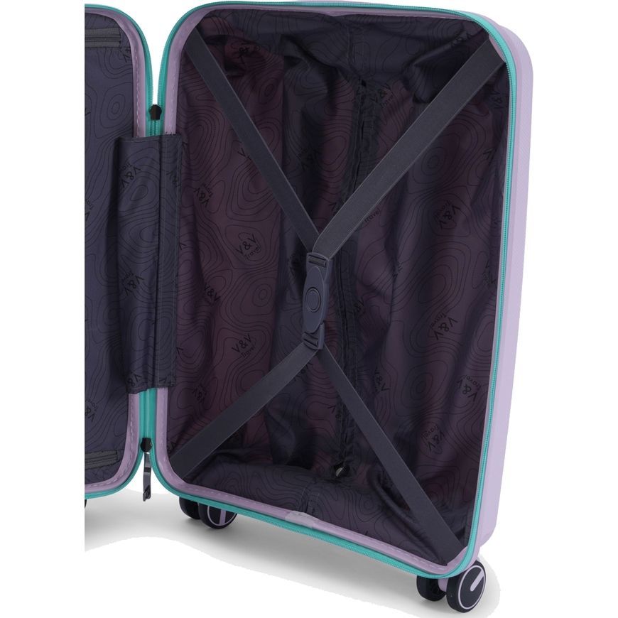Hard-side Suitcase 110L L V&V Travel Urban H8026-75Purple
