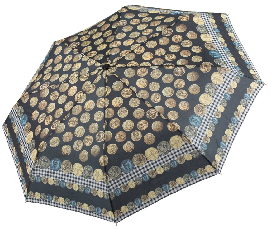 Folding Umbrella Auto Open & Close PERLETTI MAISON Monete 16201.2;7669