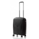 Hardside Suitcase 40L S V&V Travel Flash Light H8019-55Black - 1