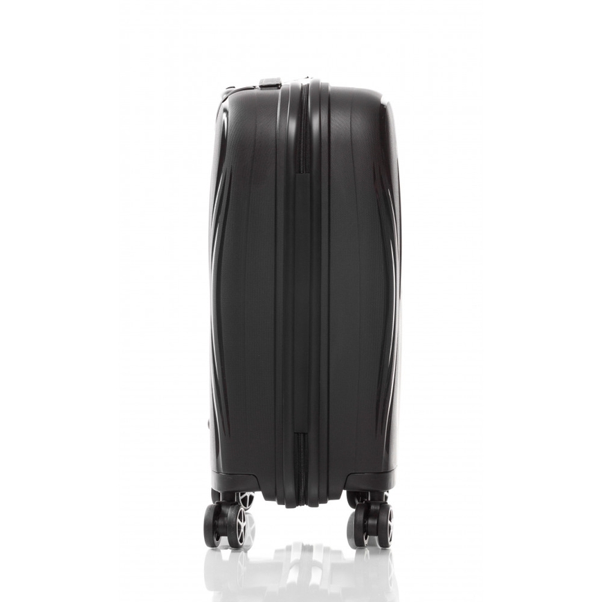Hardside Suitcase 40L S V&V Travel Flash Light H8019-55Black