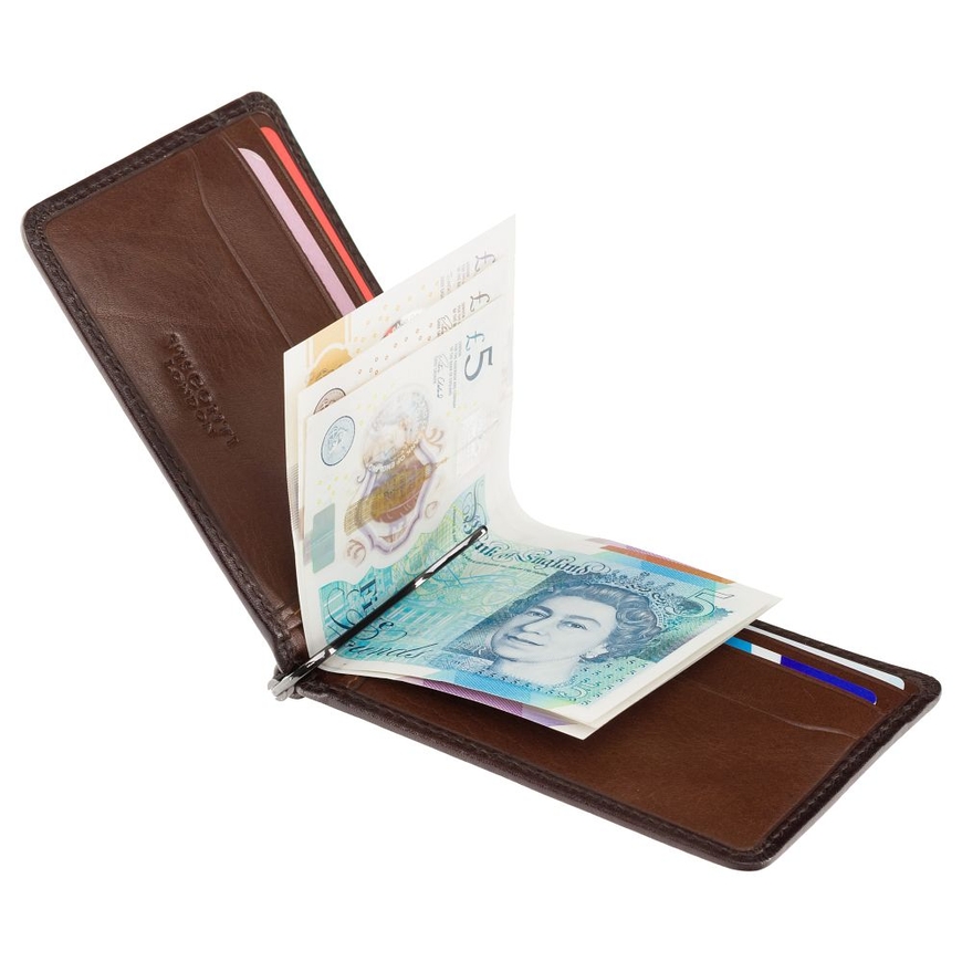 Money Clip Wallet Visconti AT70 B/TAN