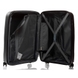 Hardside Suitcase 83L M V&V Travel Flash Light H8019-65Black - 8