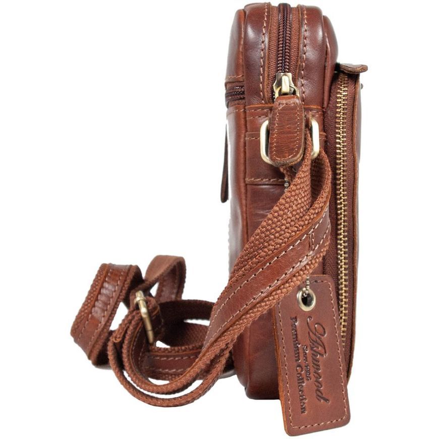 Наплечная сумка Ashwood K41 CHESTNUT