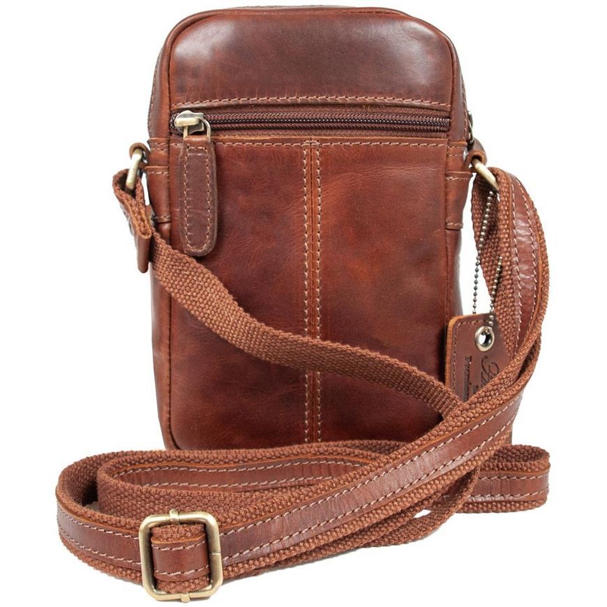 Наплечная сумка Ashwood K41 CHESTNUT