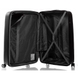 Hardside Suitcase 115L L V&V Travel Flash Light H8019-75Black - 7