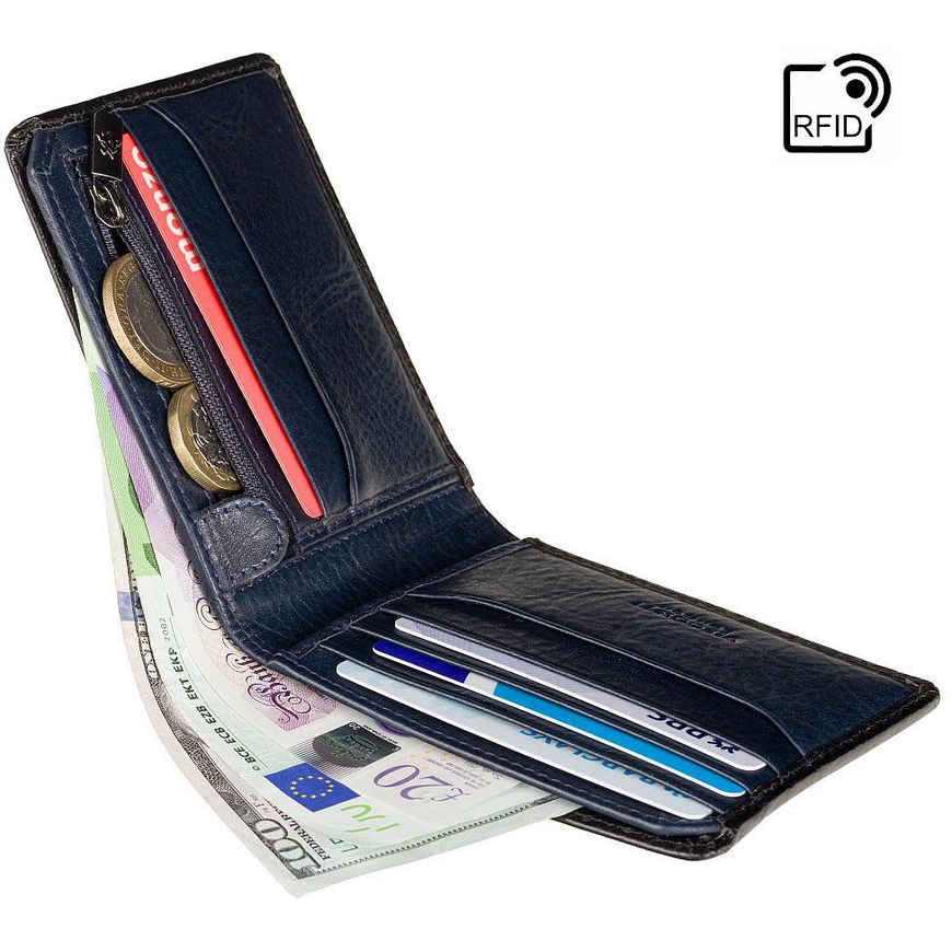 Bi-Fold Wallet Visconti Roland AT63 BLUE