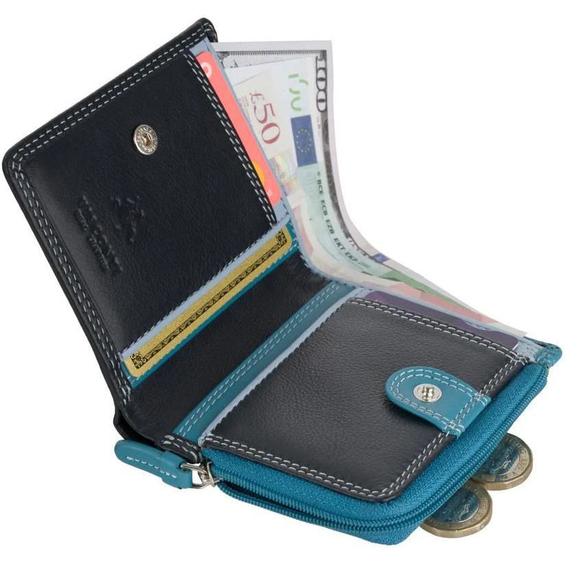 Bi-Fold Wallet Visconti RB112 BLUE M