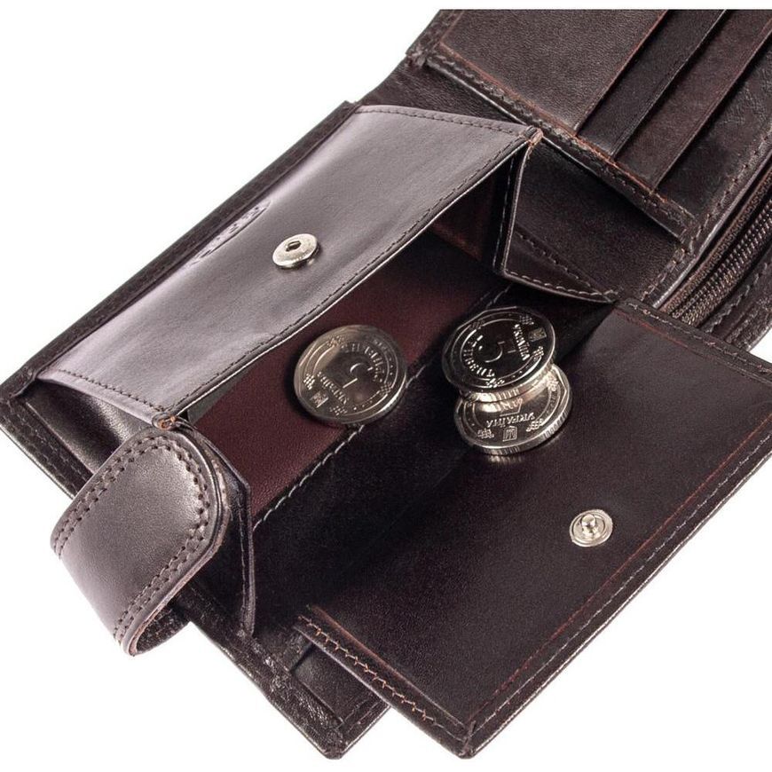 Bi-Fold Wallet Ashwood Vegetable Tanned Leather 1222 VT BRN