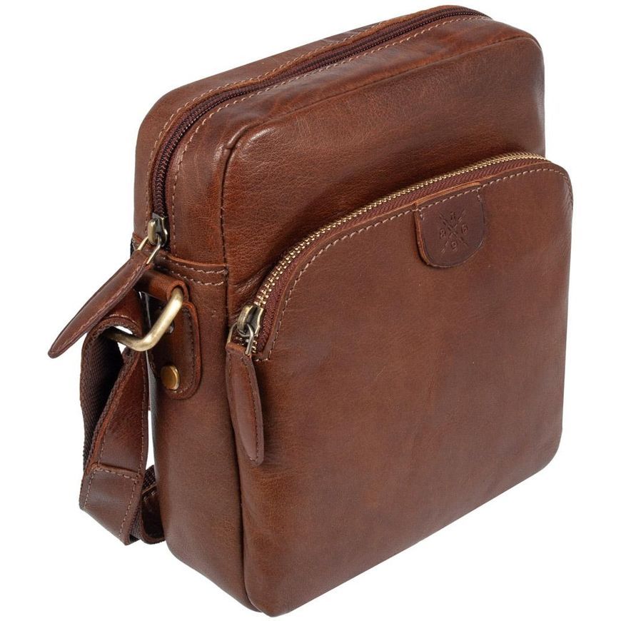 Наплечная сумка Ashwood T79 CHESTNUT