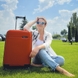 Hardside Suitcase 45L S V&V Travel Summer Breeze H8018-55Red - 11