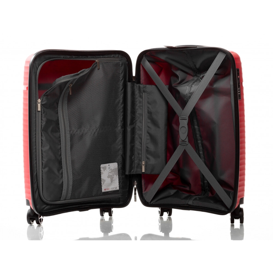 Hardside Suitcase 45L S V&V Travel Summer Breeze H8018-55Red