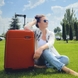 Hardside Suitcase 118L L V&V Travel Summer Breeze H8018-75Red - 12