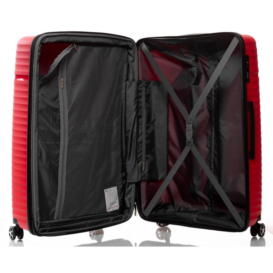 Hardside Suitcase 118L L V&V Travel Summer Breeze H8018-75Red