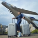 Hardside Suitcase 45L S V&V Travel Summer Breeze H8018-55Silv - 11
