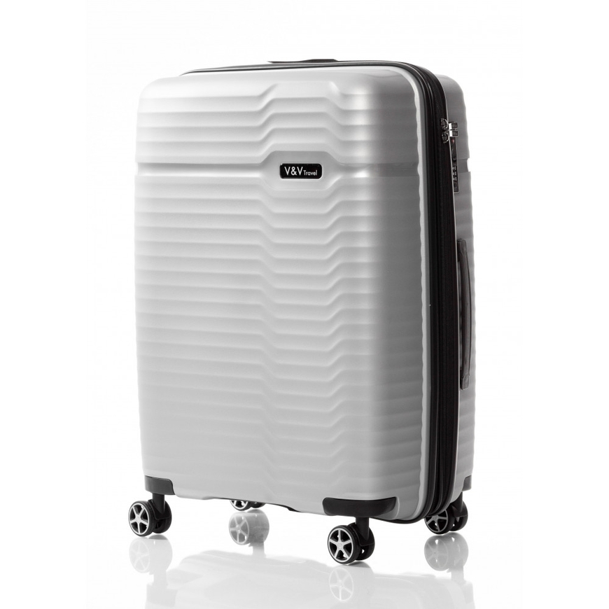 Hardside Suitcase 85L M V&V Travel Summer Breeze H8018-65Silv