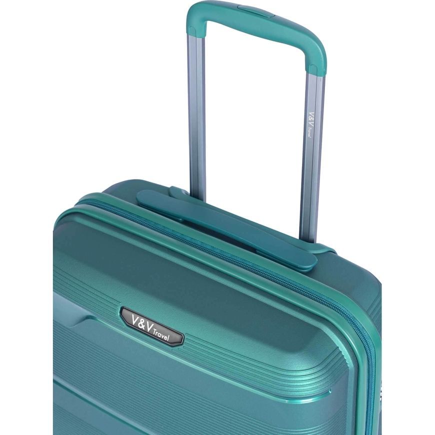 Чемодан жёсткий 38L S V&V Travel Metallo H8023-55Green