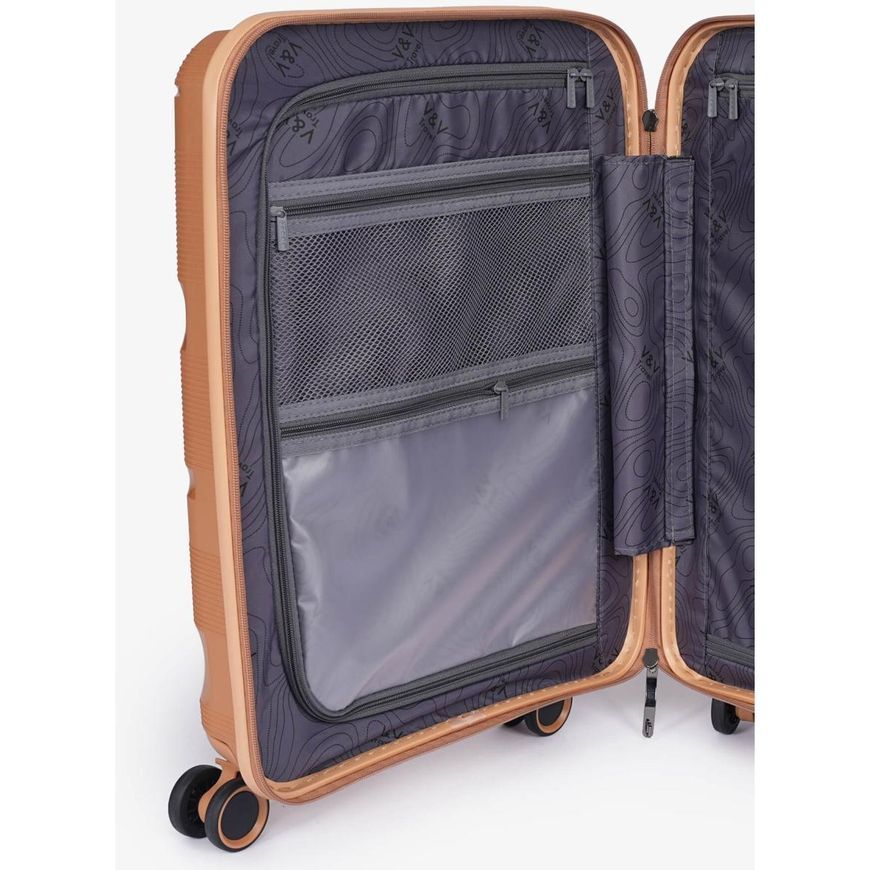 Hard-side Suitcase 75/85L M V&V Travel Metallo H8023-65Gold
