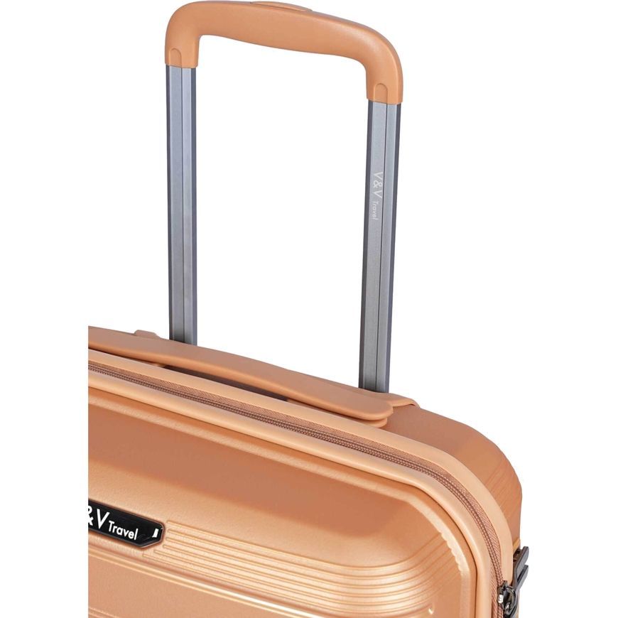 Hard-side Suitcase 75/85L M V&V Travel Metallo H8023-65Gold
