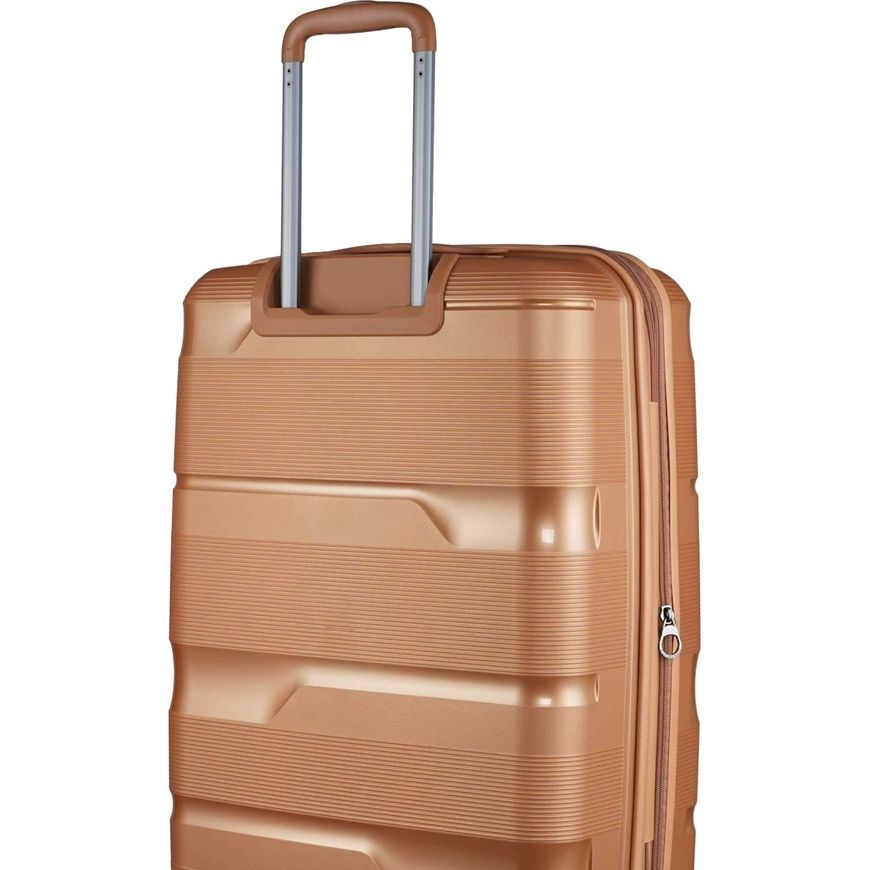 Hard-side Suitcase 75/85L M V&V Travel Metallo H8023-65Gold
