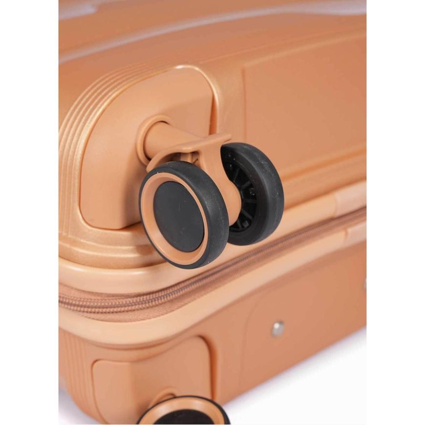 Hard-side Suitcase 75/85L M V&V Travel Metallo H8023-65Gold