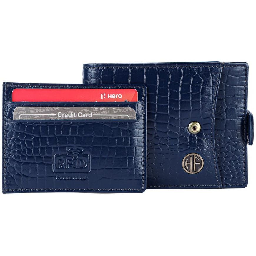 Bi-Fold Wallet Hammonds Flycatcher HF502_CROC-PLN_BU