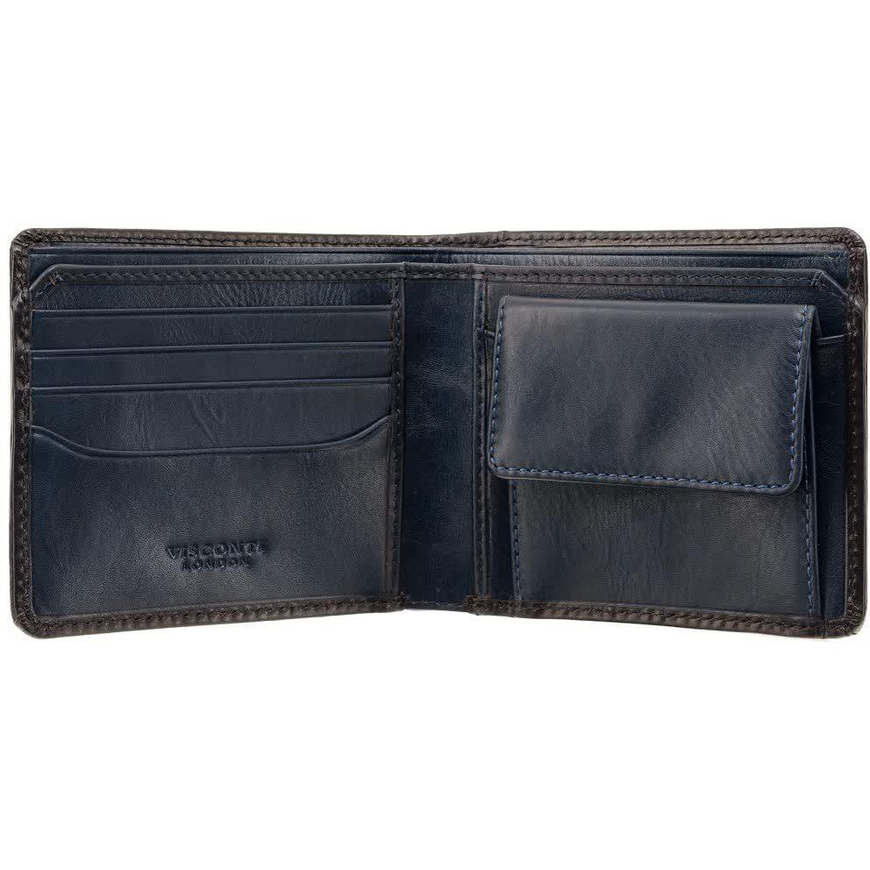 Bi-Fold Wallet Visconti Arthur AT60 BLUE