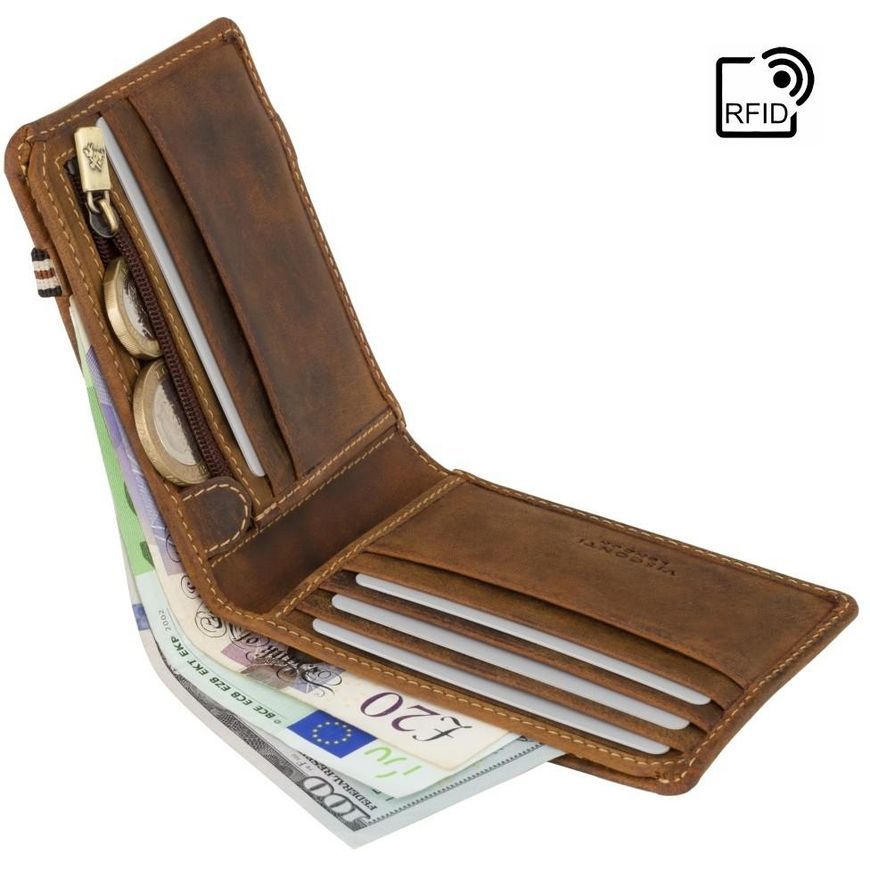 Кошелек Бифолд Visconti Segesta BN3 OIL TAN