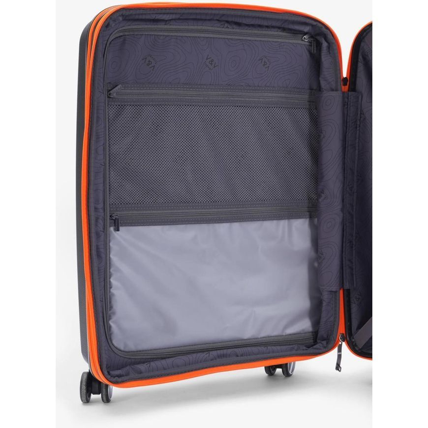 Hard-side Suitcase 40L S V&V Travel Urban H8026-55Black