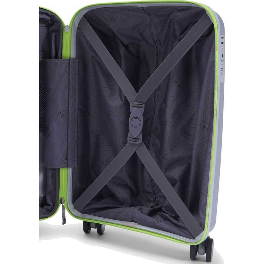 Валіза жорстка 40L S V&V Travel Urban H8026-55Grey